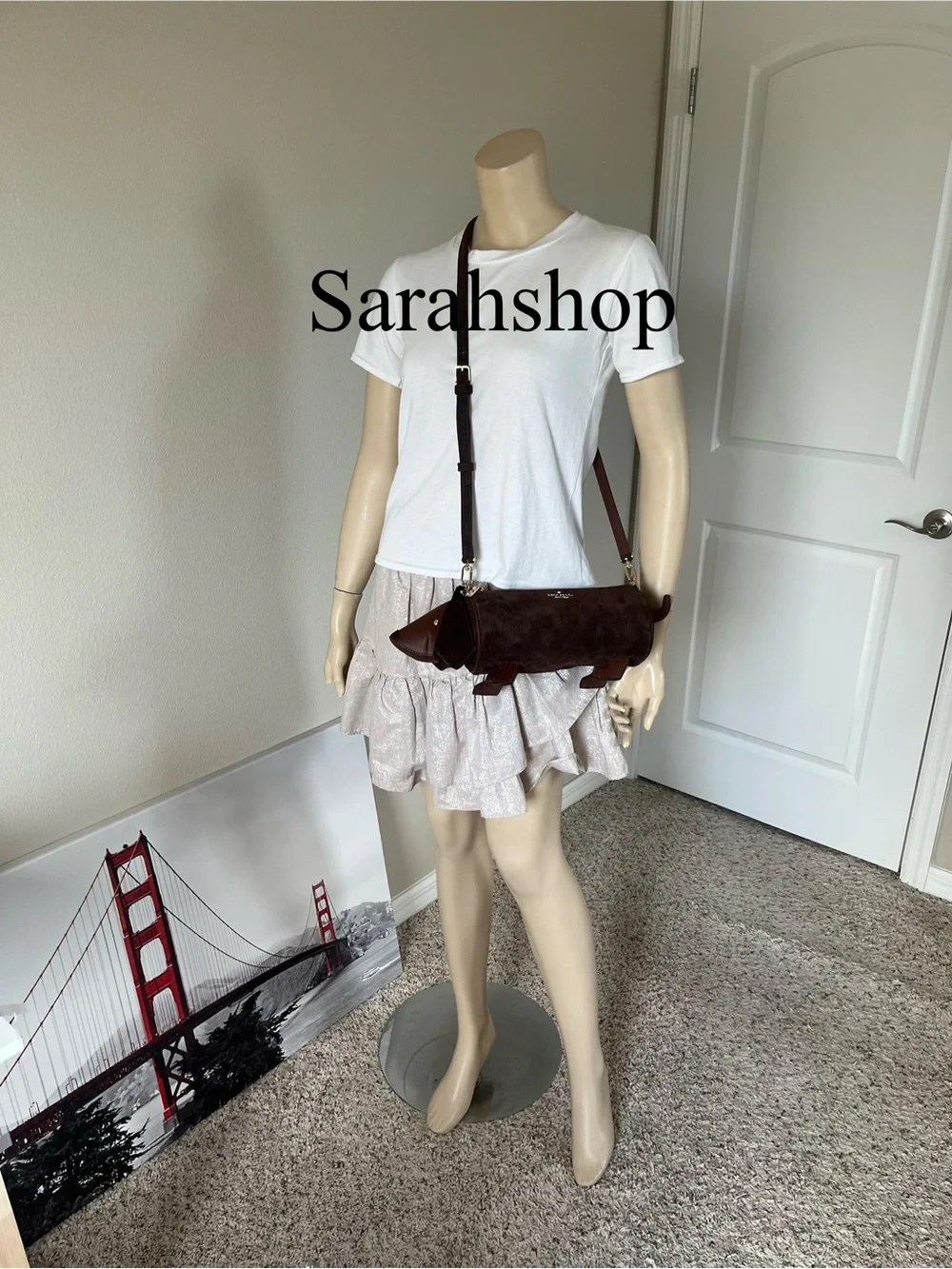 ♠️Kate Spade Charlie Dachshund Dog Novelty Crossbody Bag